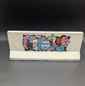 7" Teak Tuning Fingerboard Concrete Jersey Barrier Tech Deck Cement Skateboard